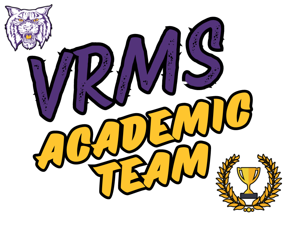 VRMS Academic Team with wildcat face logo