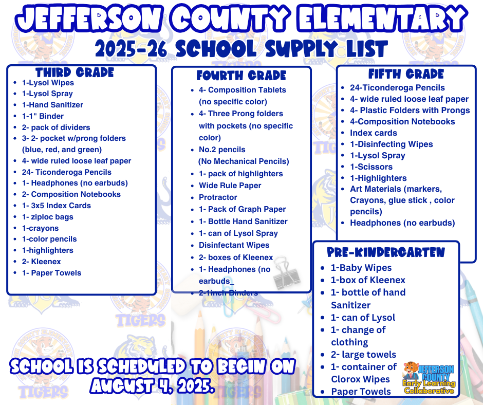 supply list