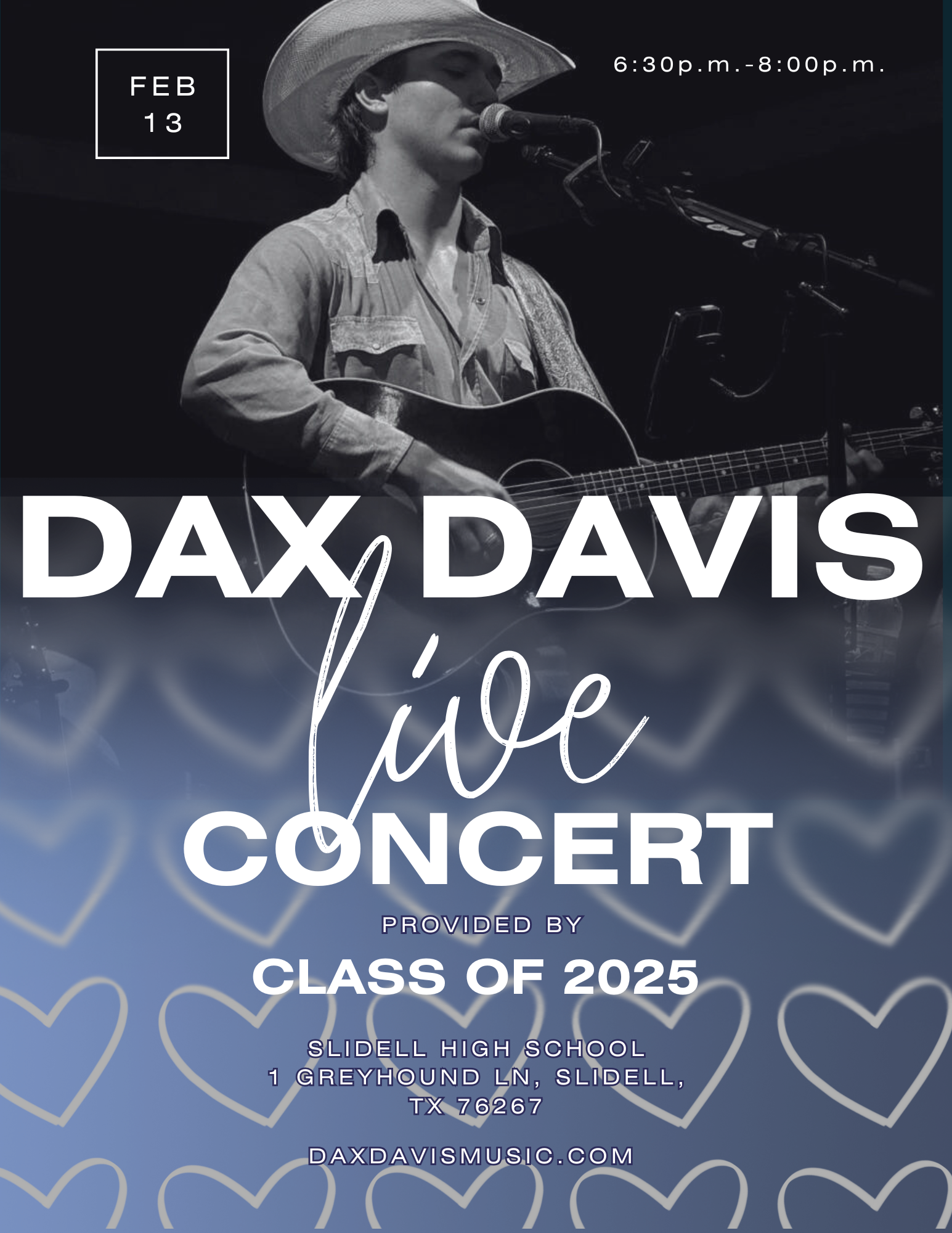 Senior class fundraiser featuring Dax Davis 