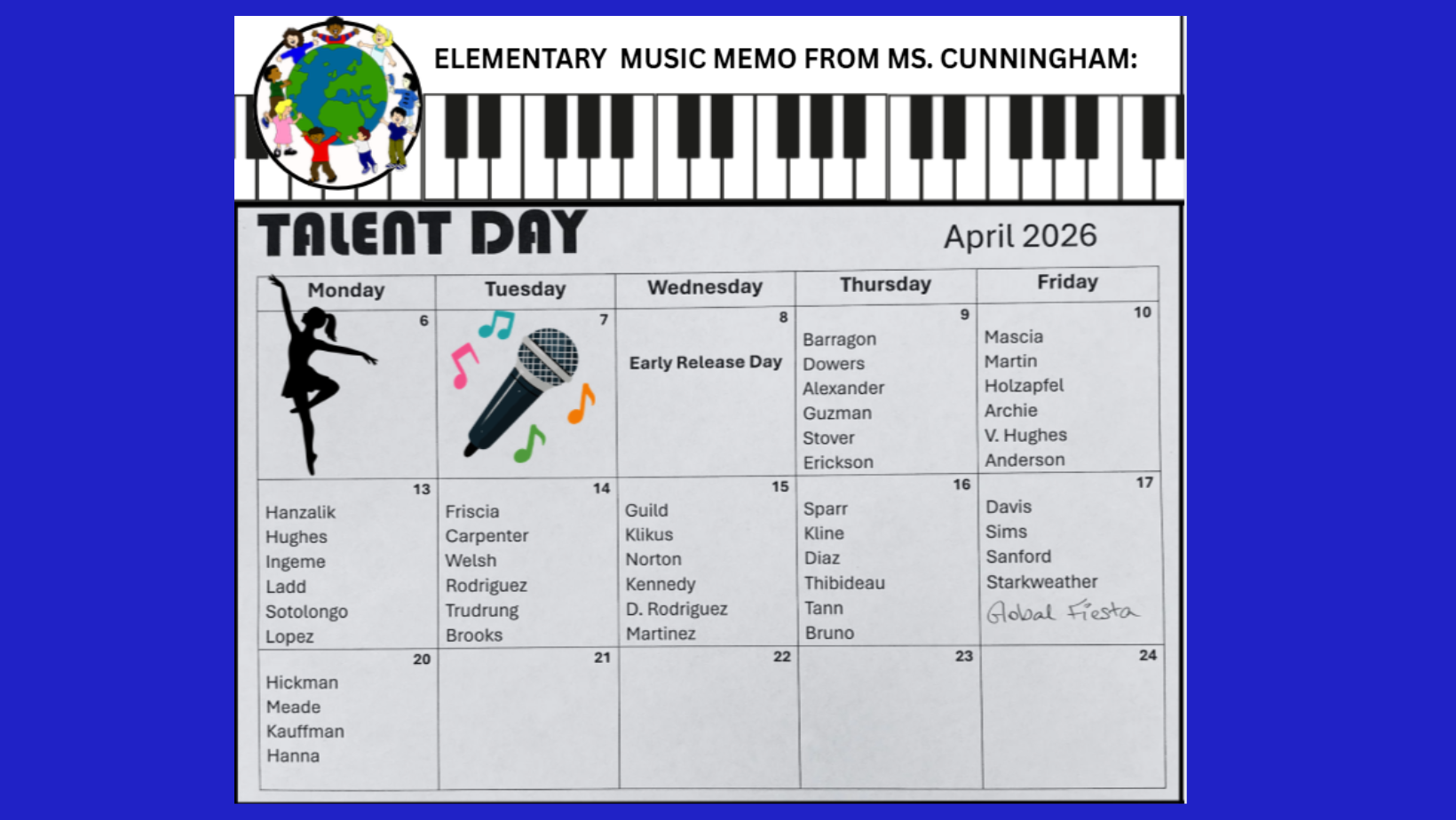 Music Memo Talent Show