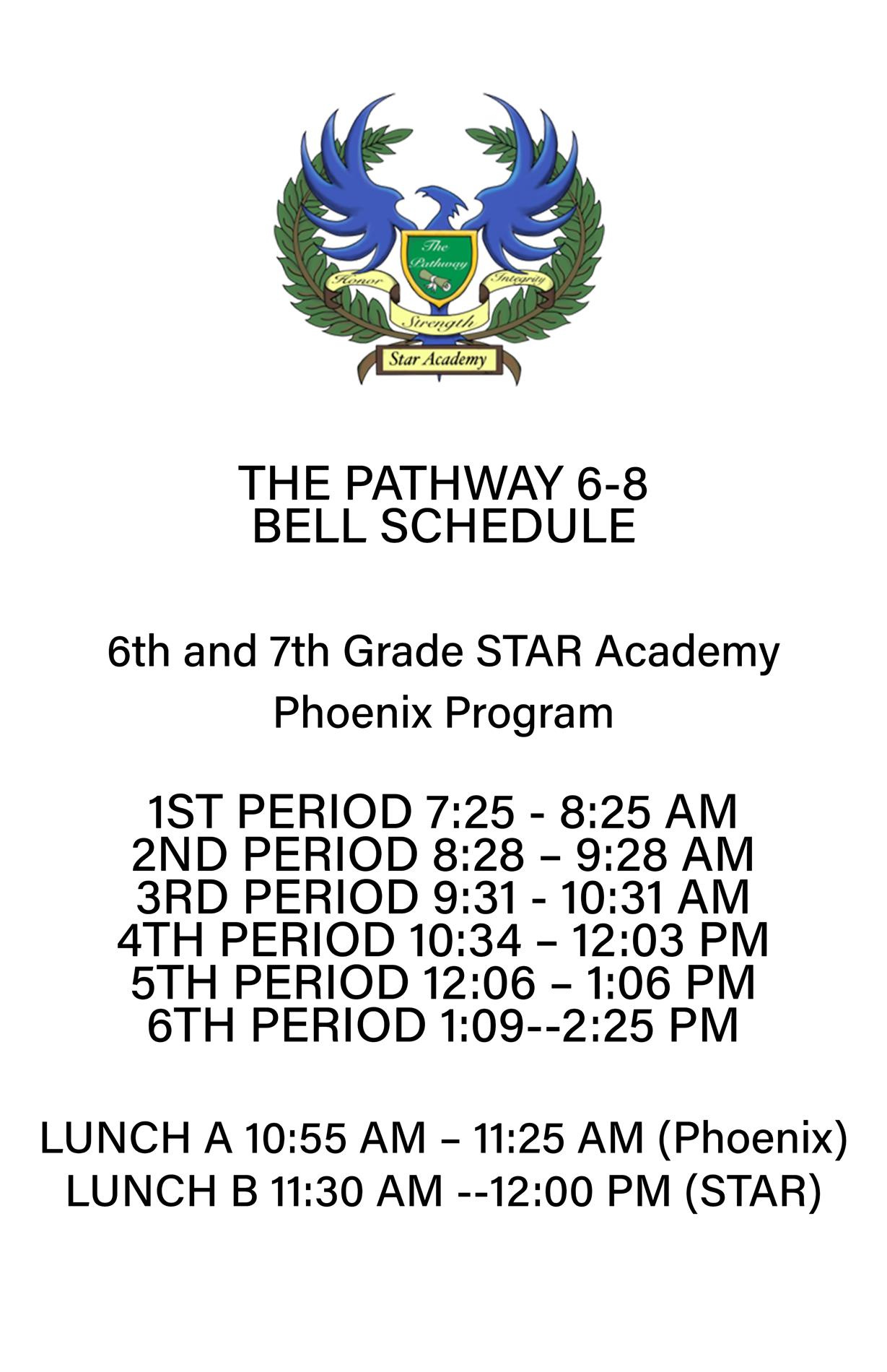 Star Academy Bell Schedule