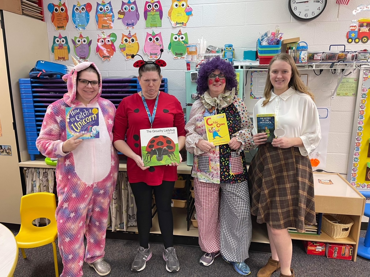 Students and staff dressed up as their favorite book character!