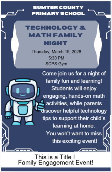 TECHNOLOGY AND FAMILY MATH NIGHT