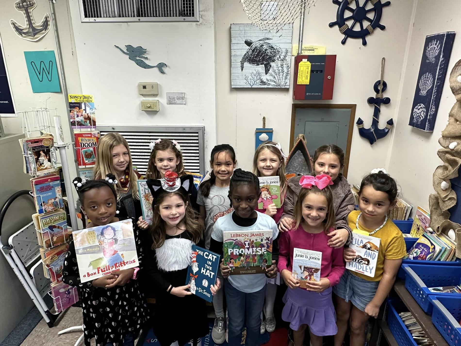 Some of the amazing book characters we had on campus.