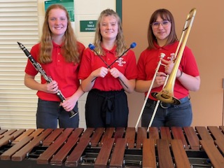 Three band students