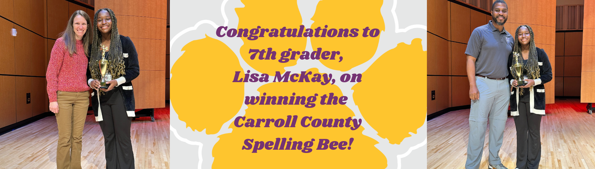 Lisa McKay wins Carroll County Spelling Bee