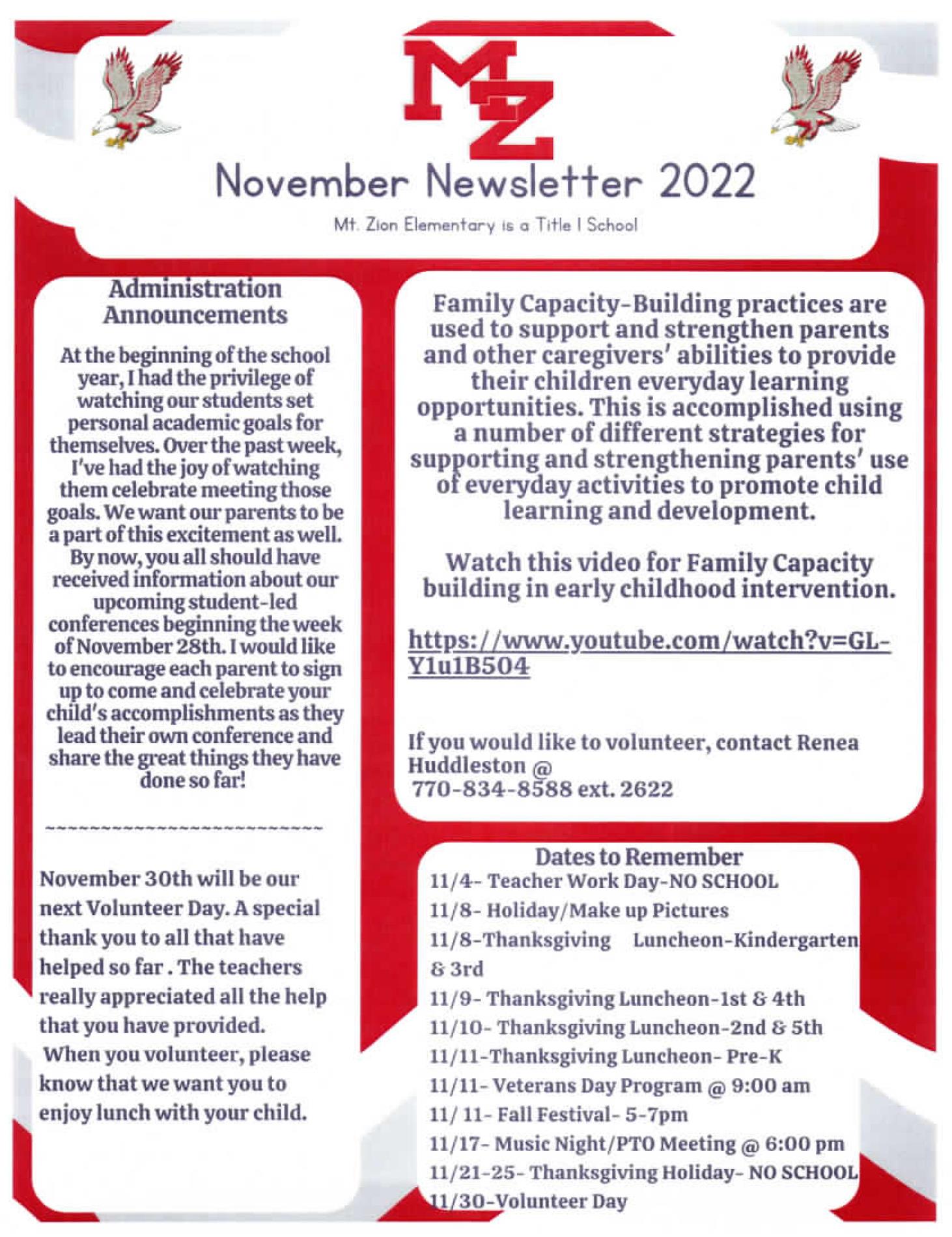 November Newsletter English