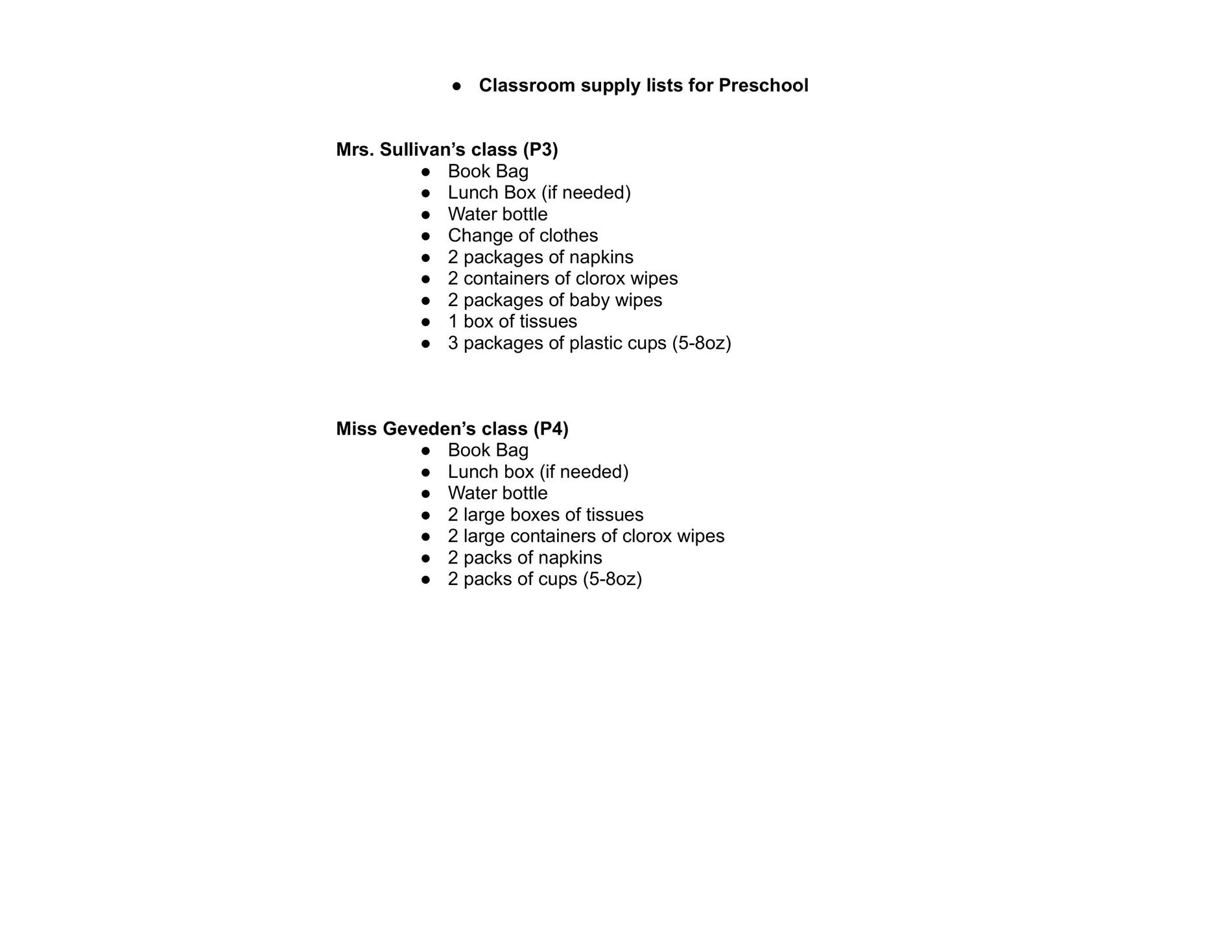 Supply List 2025-2026
