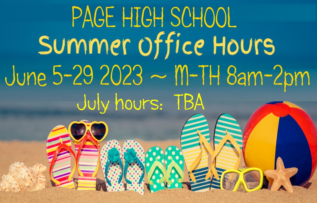 Summer office hours Summer office hours