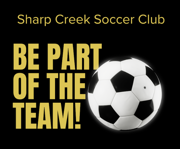 Graphic with a soccer ball 