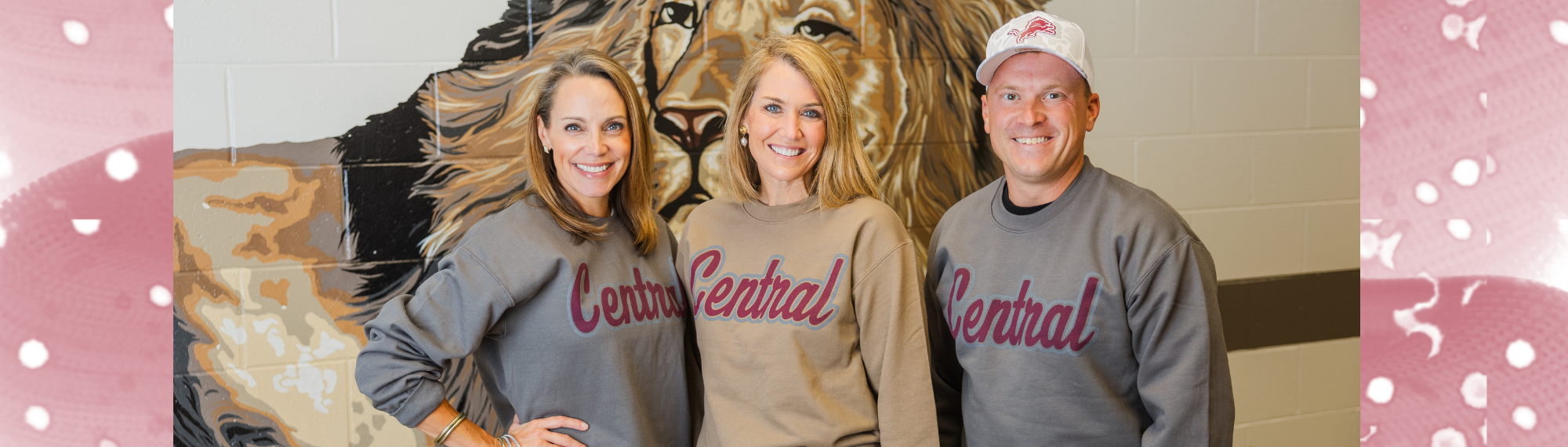 Admin team dressed in spirit wear