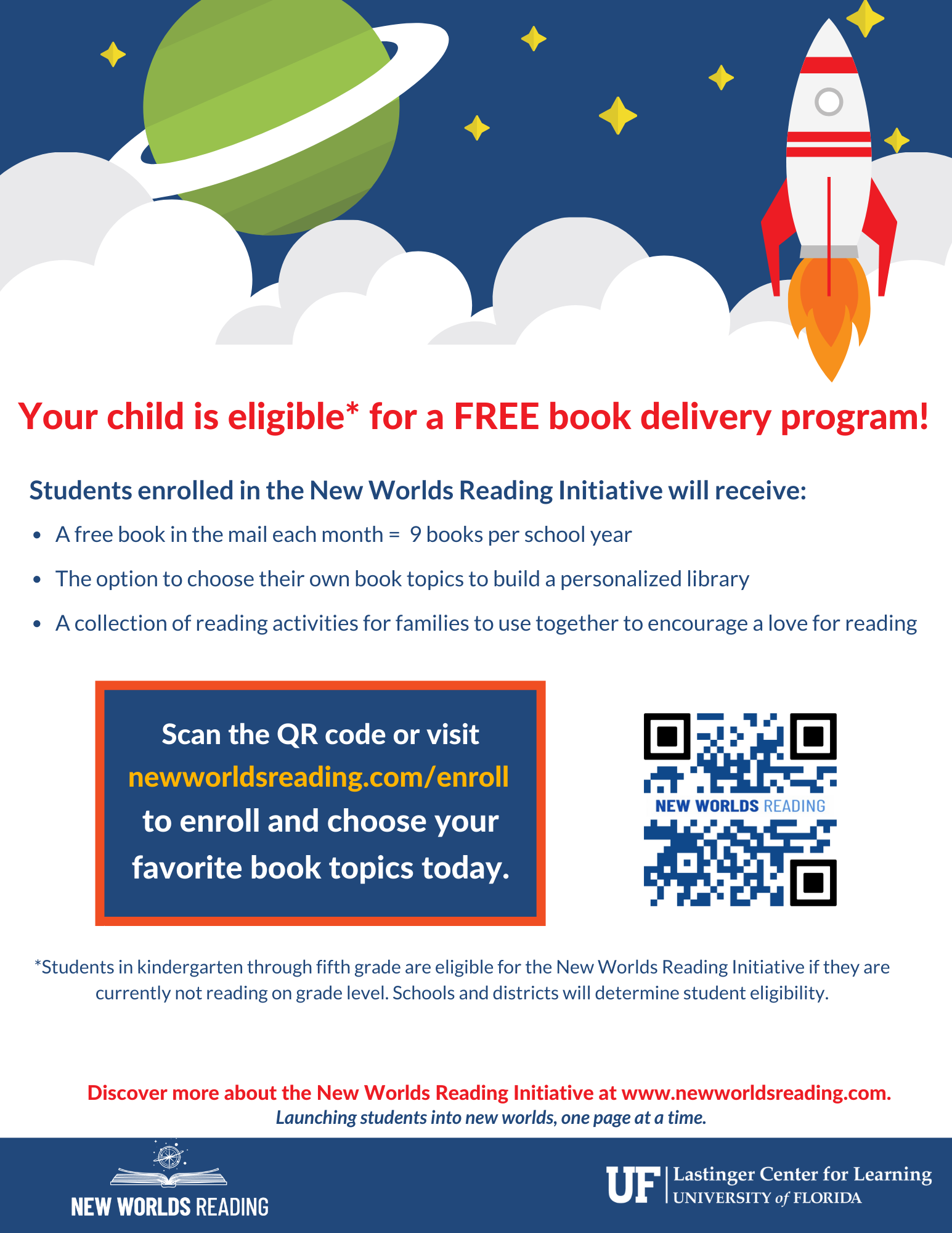 Students are Eligible for Free Books 