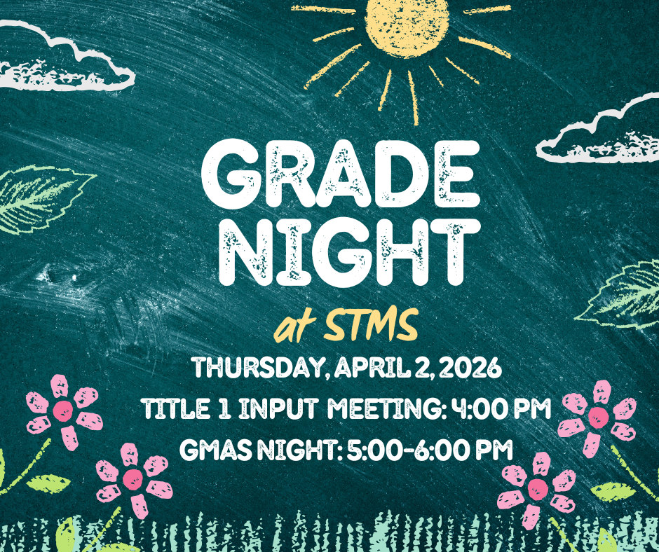 Families, join us on Thursday, April 2 for an evening of information and support as we prepare for the Georgia Milestones (GMAS)!  📝 Title I Input Meeting: 4:00 PM 🎓 GMAS Grade Night: 5:00–6:00 PM  During Grade Night, families will receive helpful tips and resources to support their students as they get ready for testing.  We hope to see you there! 💙💛