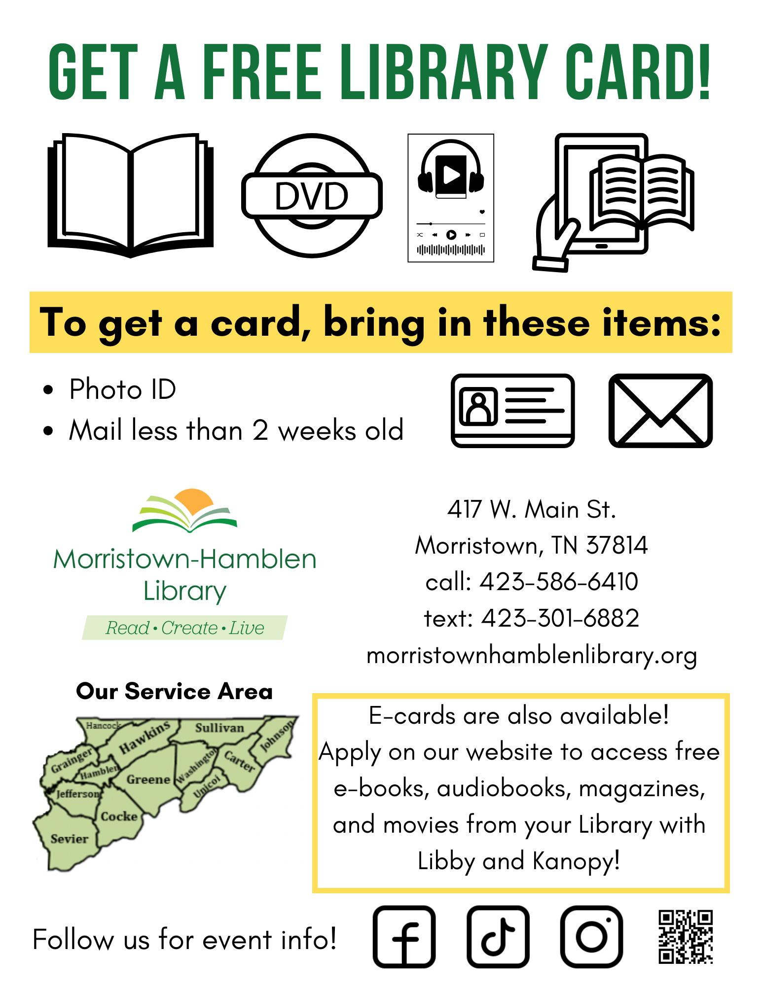 Get a Free Library Card Info English Get a Free Library Card Info English