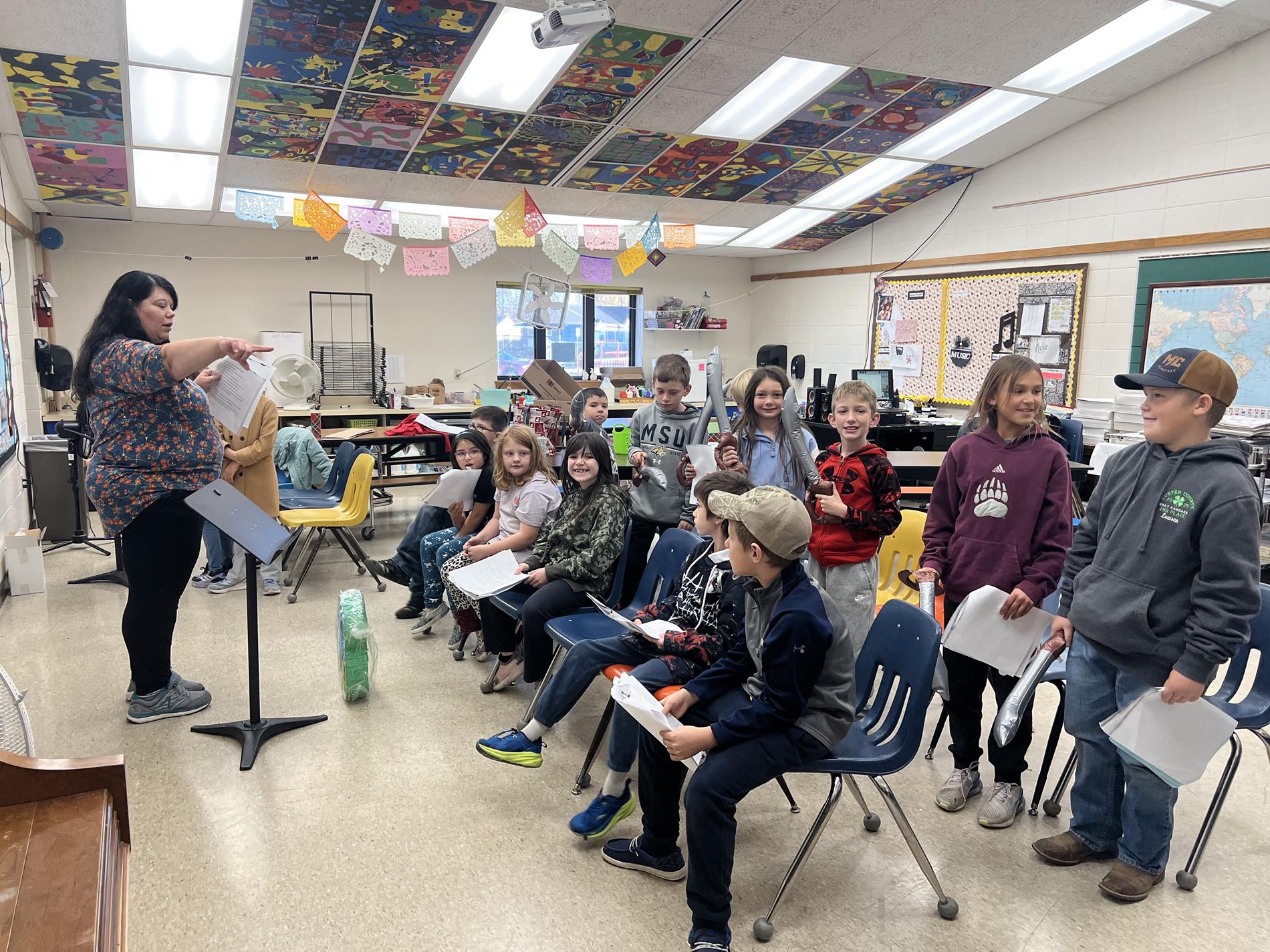 Garfield Music Preparation for Christmas Concert