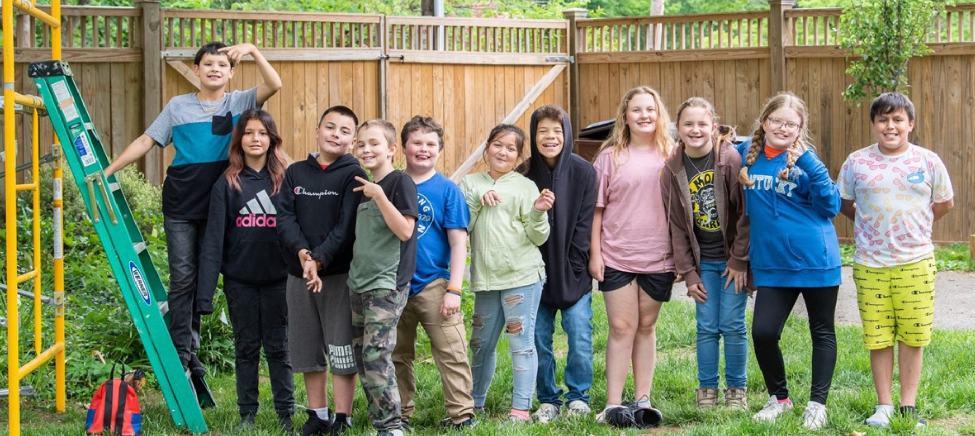 Children posing for a picture