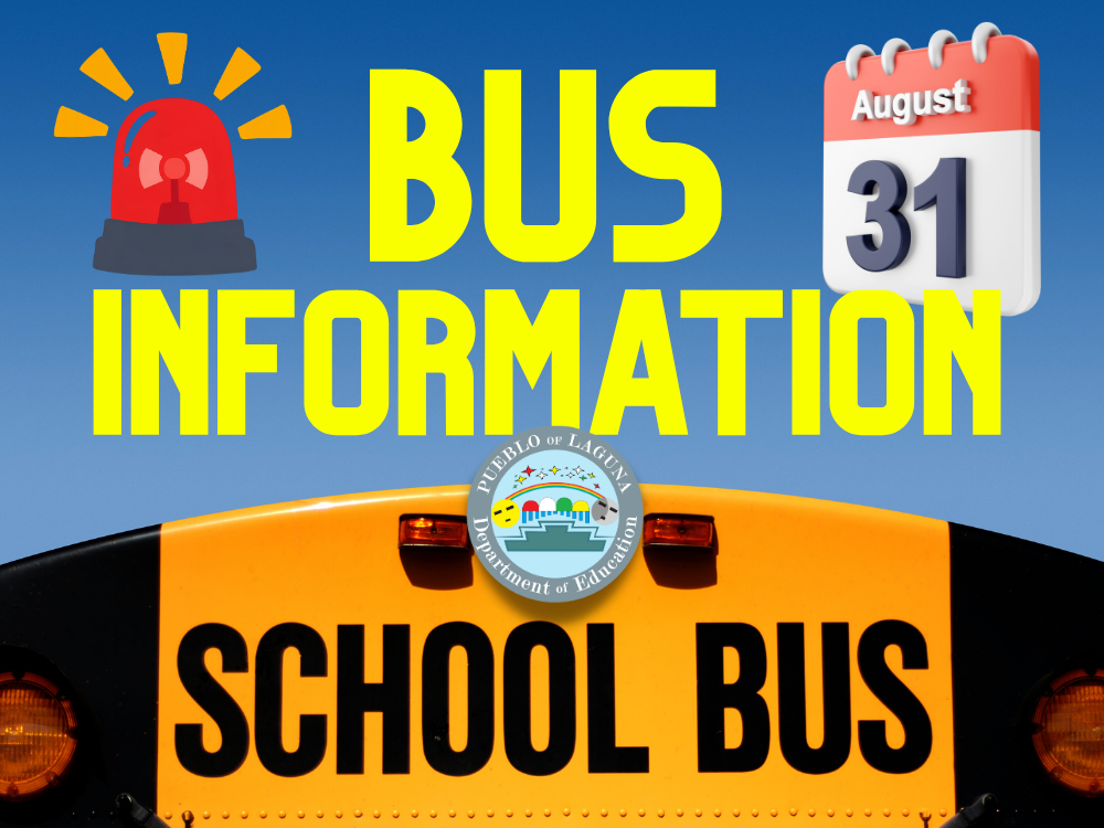 Monday August 31st - Bus Information