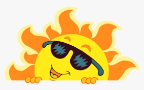 Sun with sunglasses on