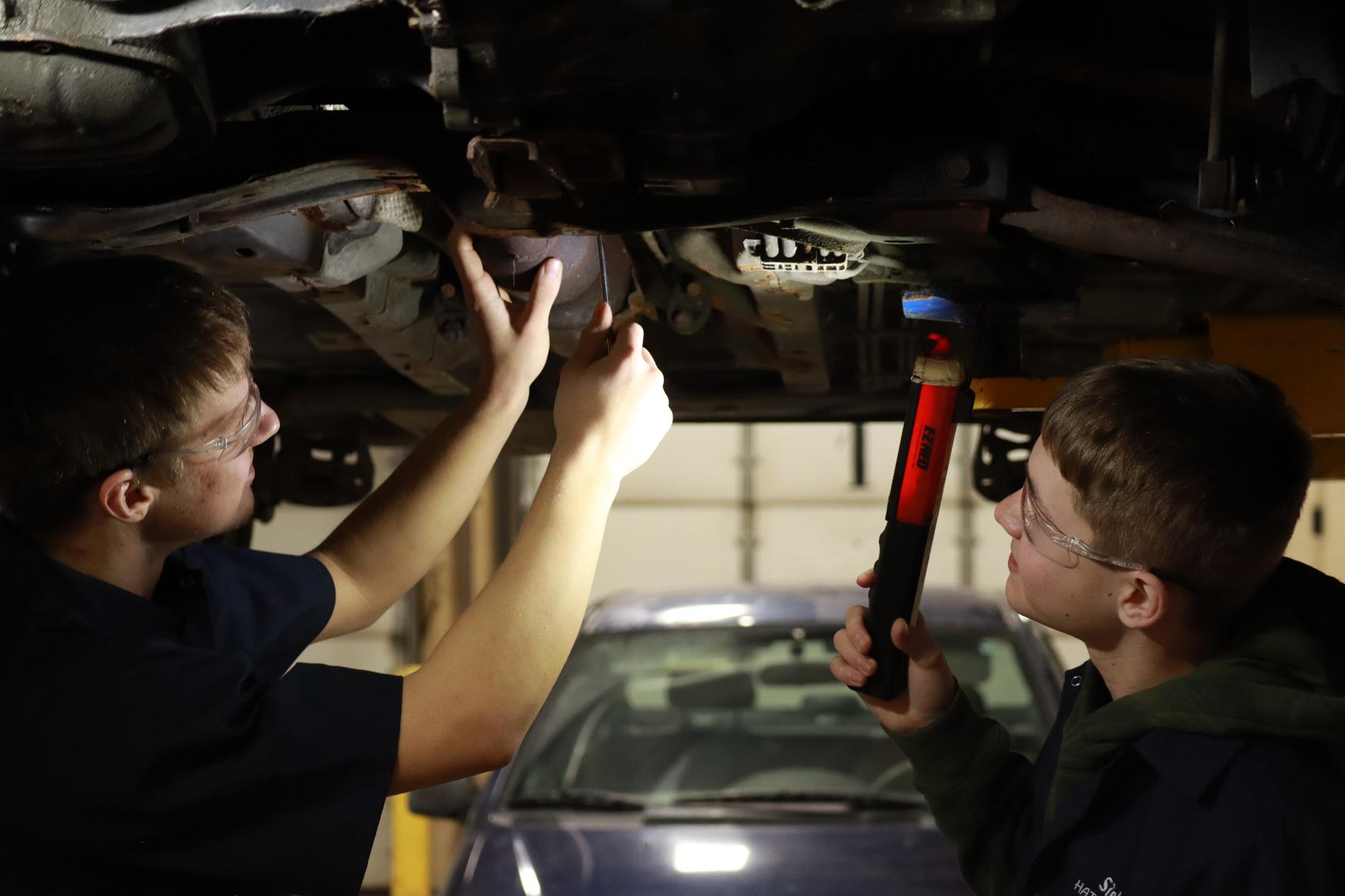 Hands-on work is a daily task in Auto.