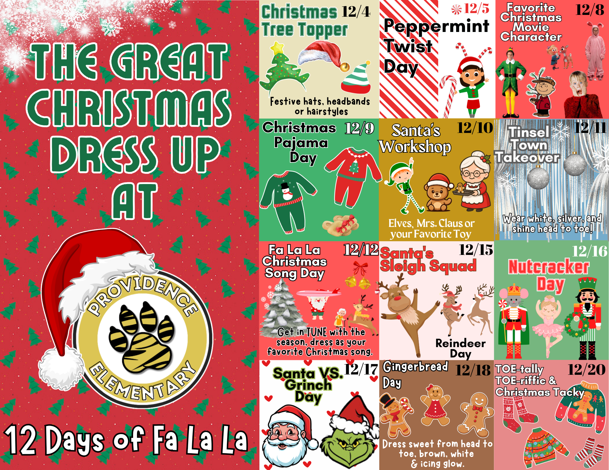 12 Days of Christmas Dress Up Flyer