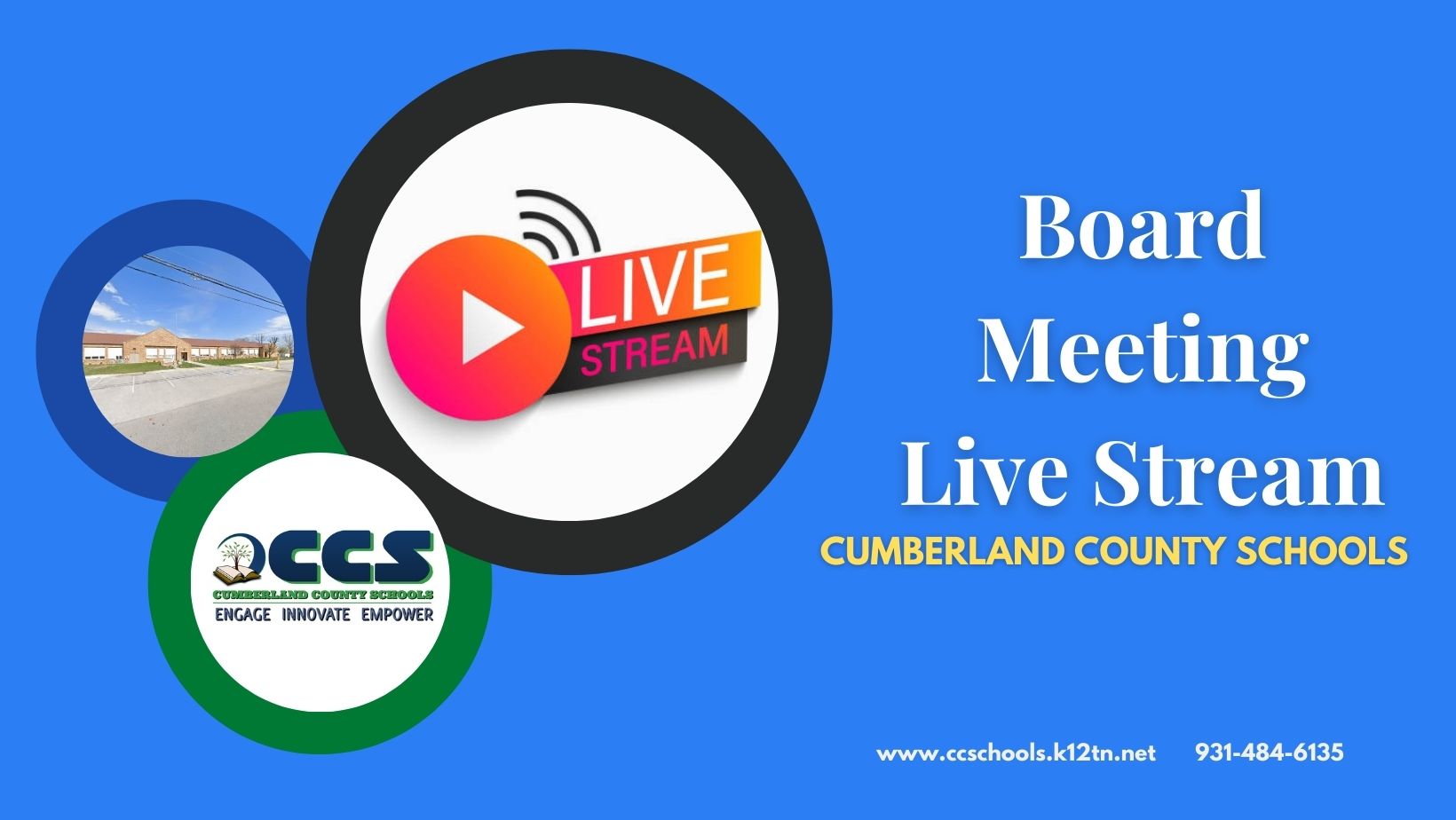 Cumberland County Schools Board Meeting Live Streams