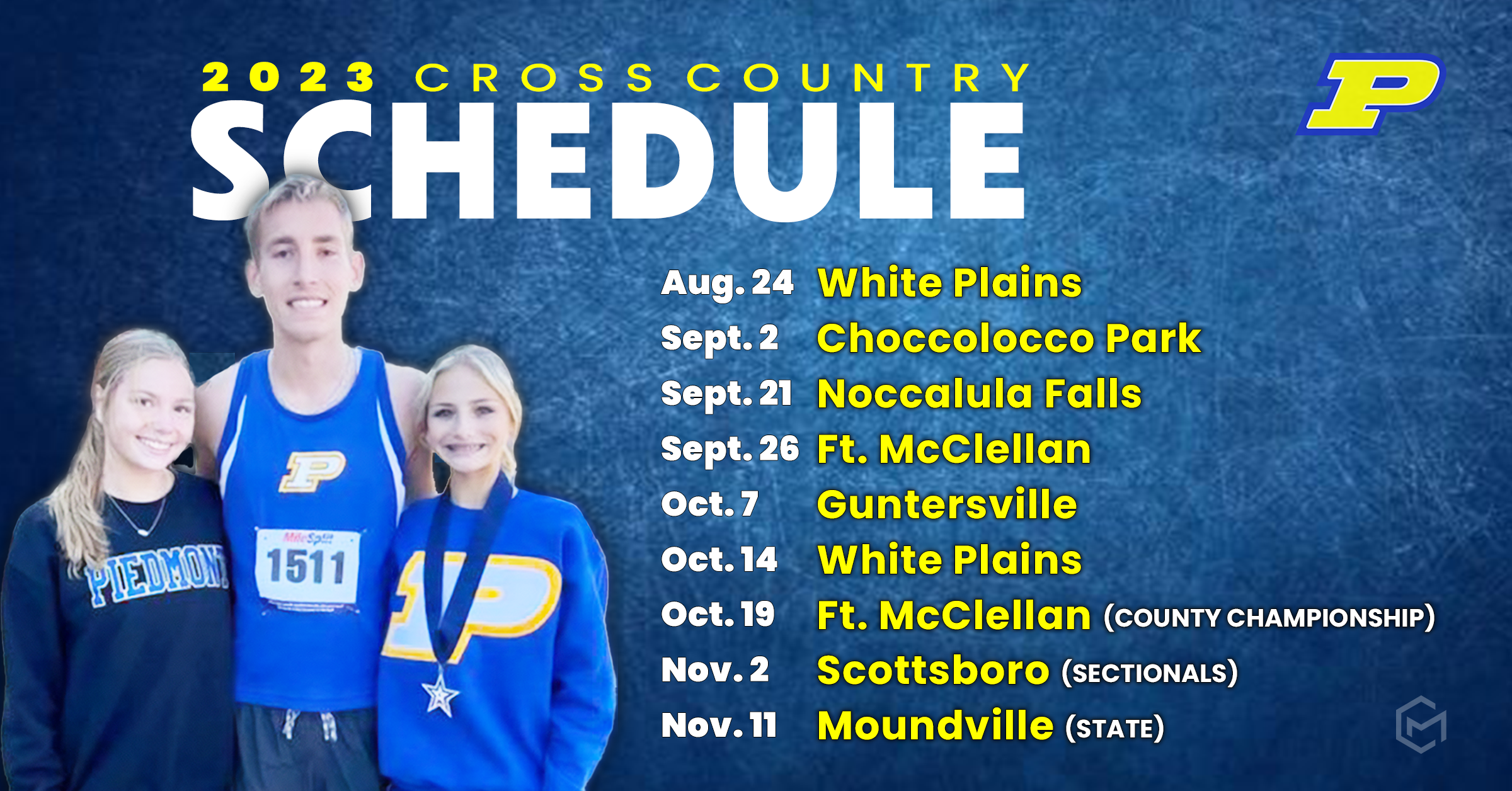 Cross Country Schedule