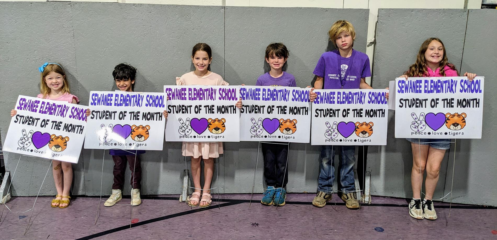 April Students of the Month