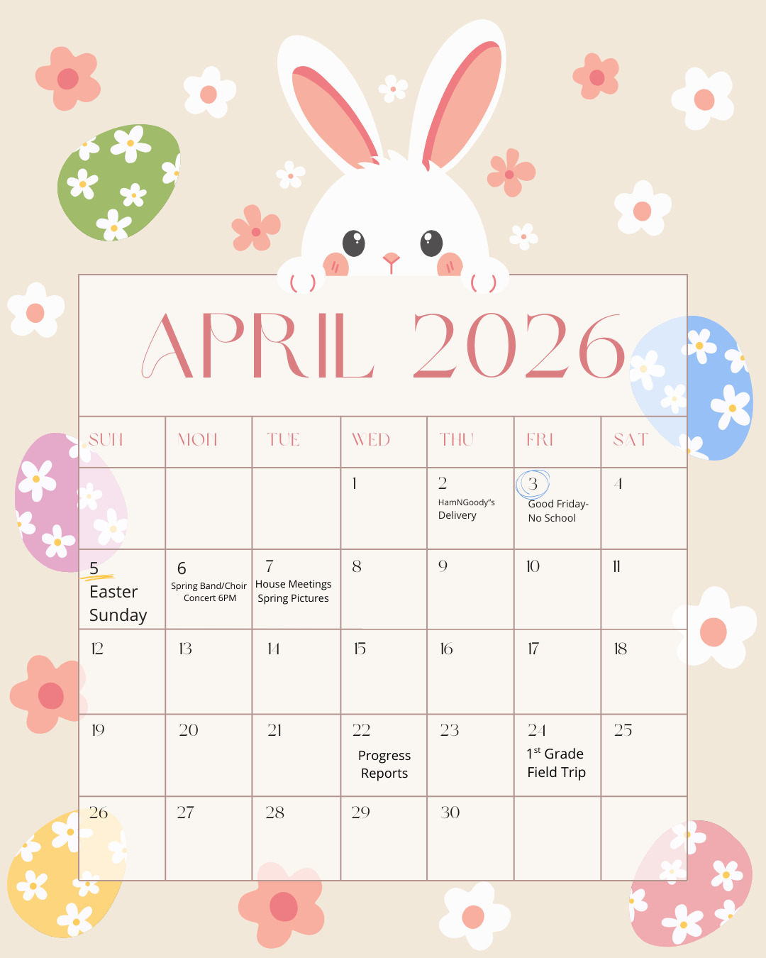 April Calendar