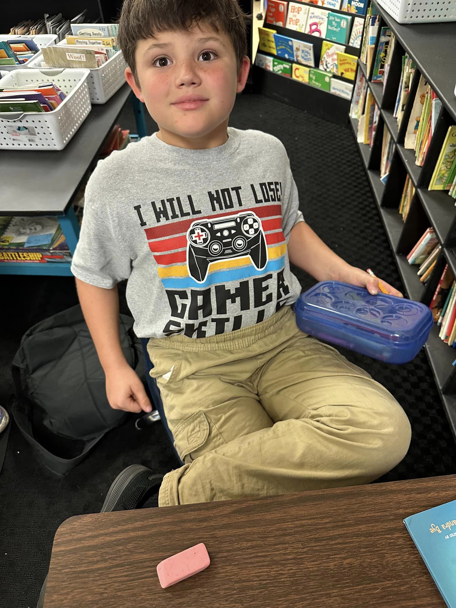 Gnats celebrating Literacy Week by wearing 