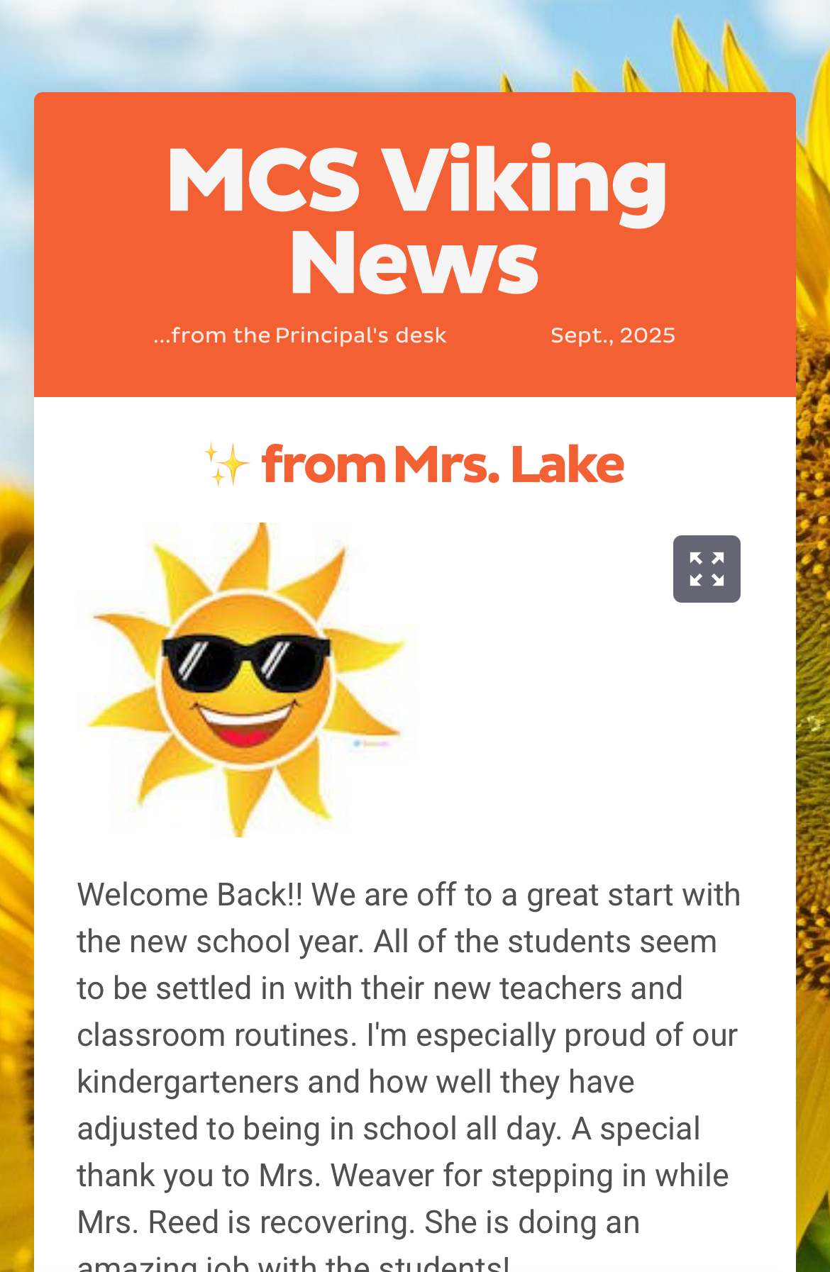 September newsletter 