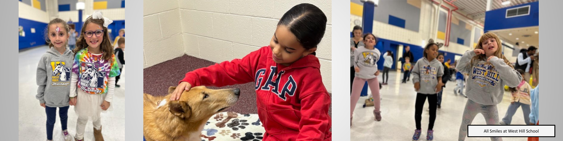 Happy students at West Hill school