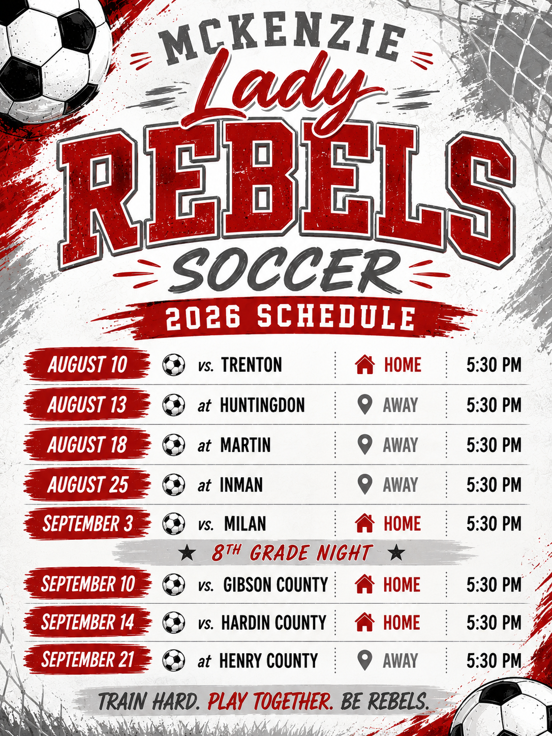 soccer schedule