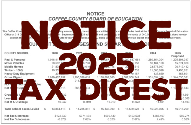 2025 Tax Digest Notice