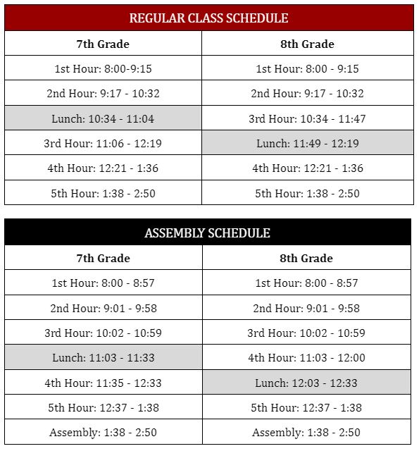 schedule