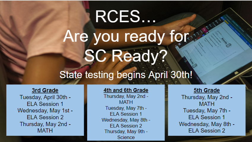 Click on the Link for Testing Schedule