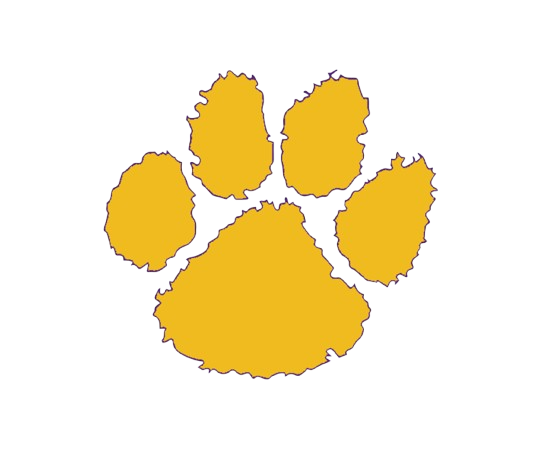 yellow paw print