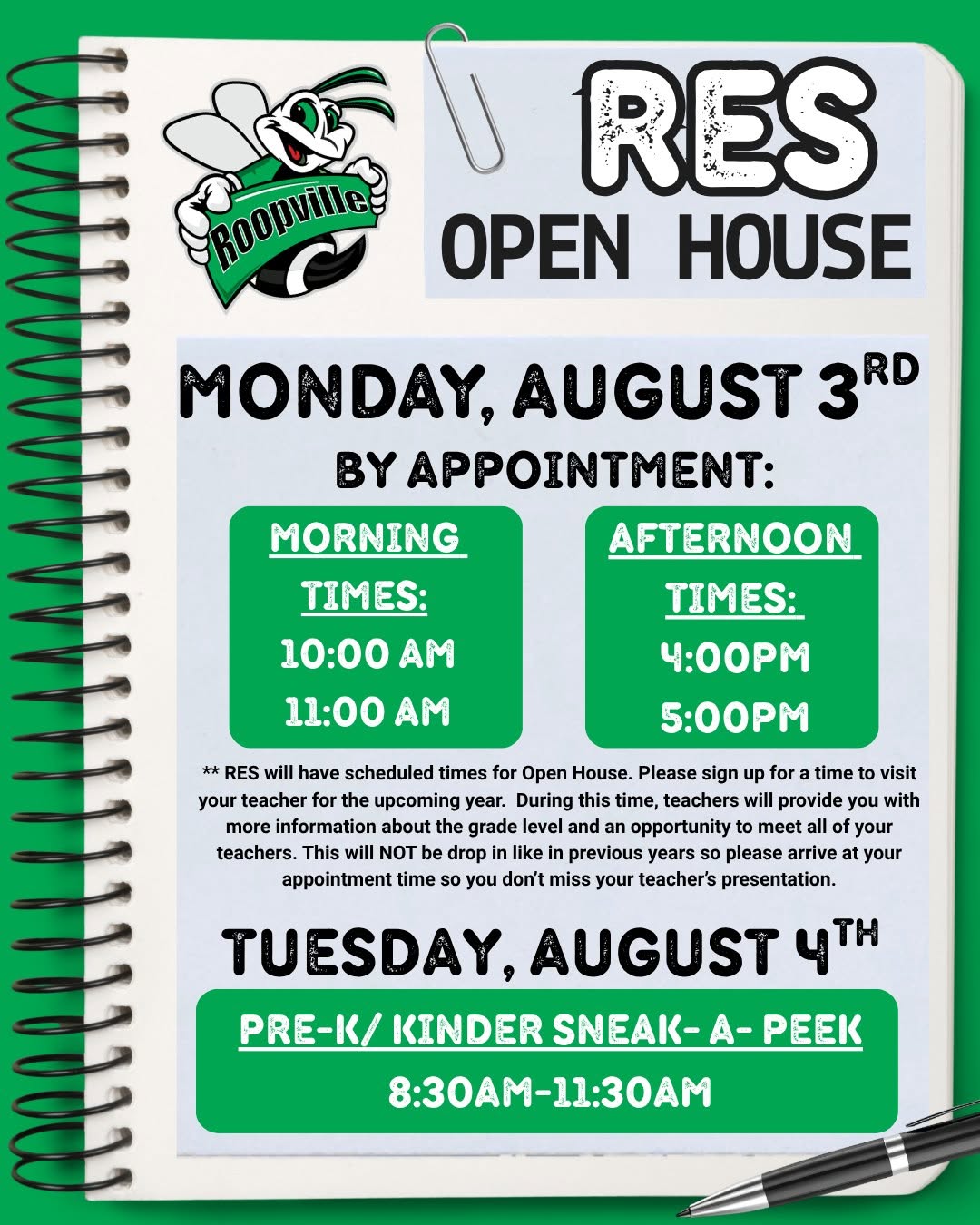RES Open House Information