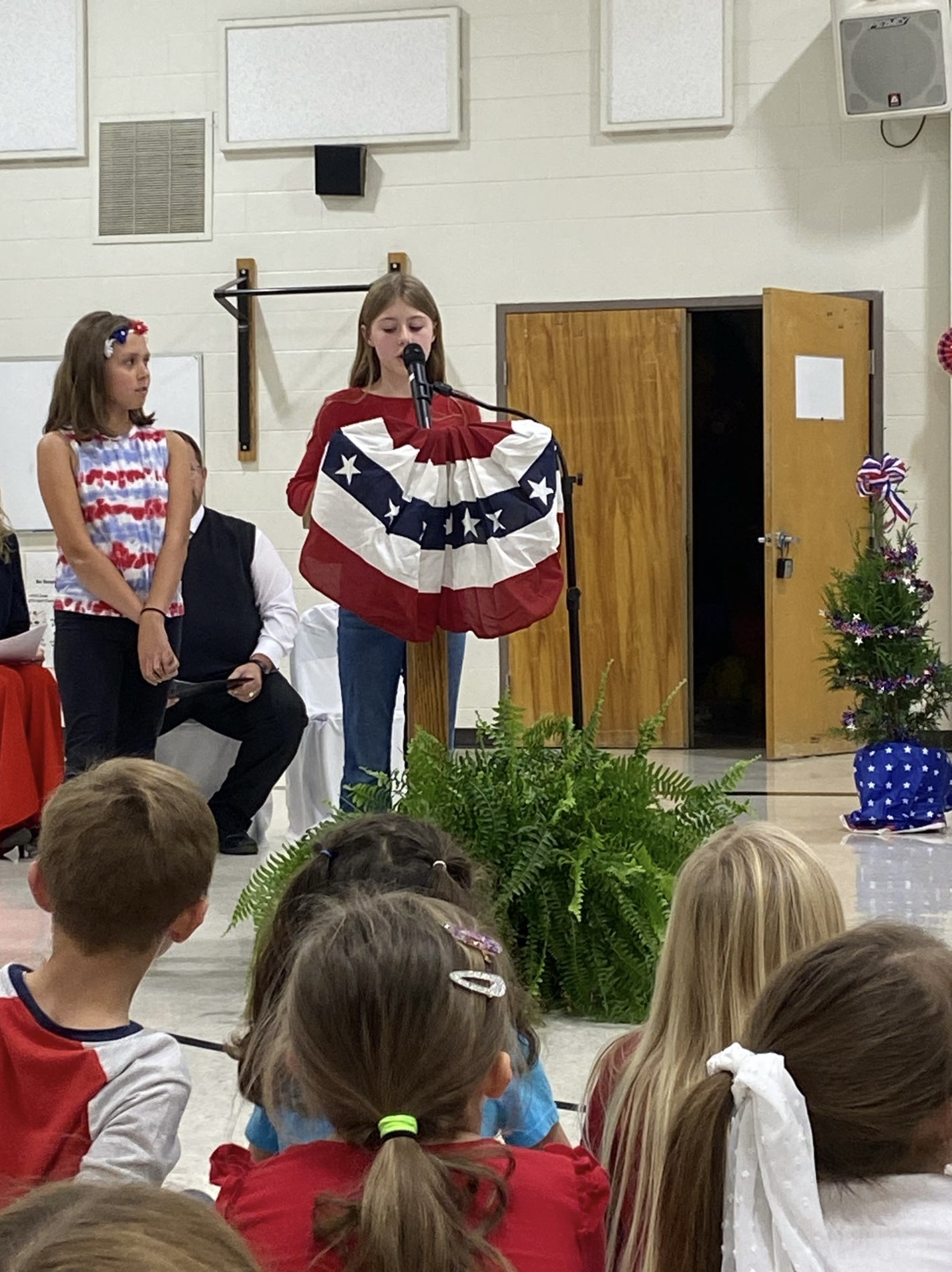 The Veterans Day program included musical presentations from all students, letters to veterans, and much more! We honored Veterans with a slide show and honored those present by branch of service. 