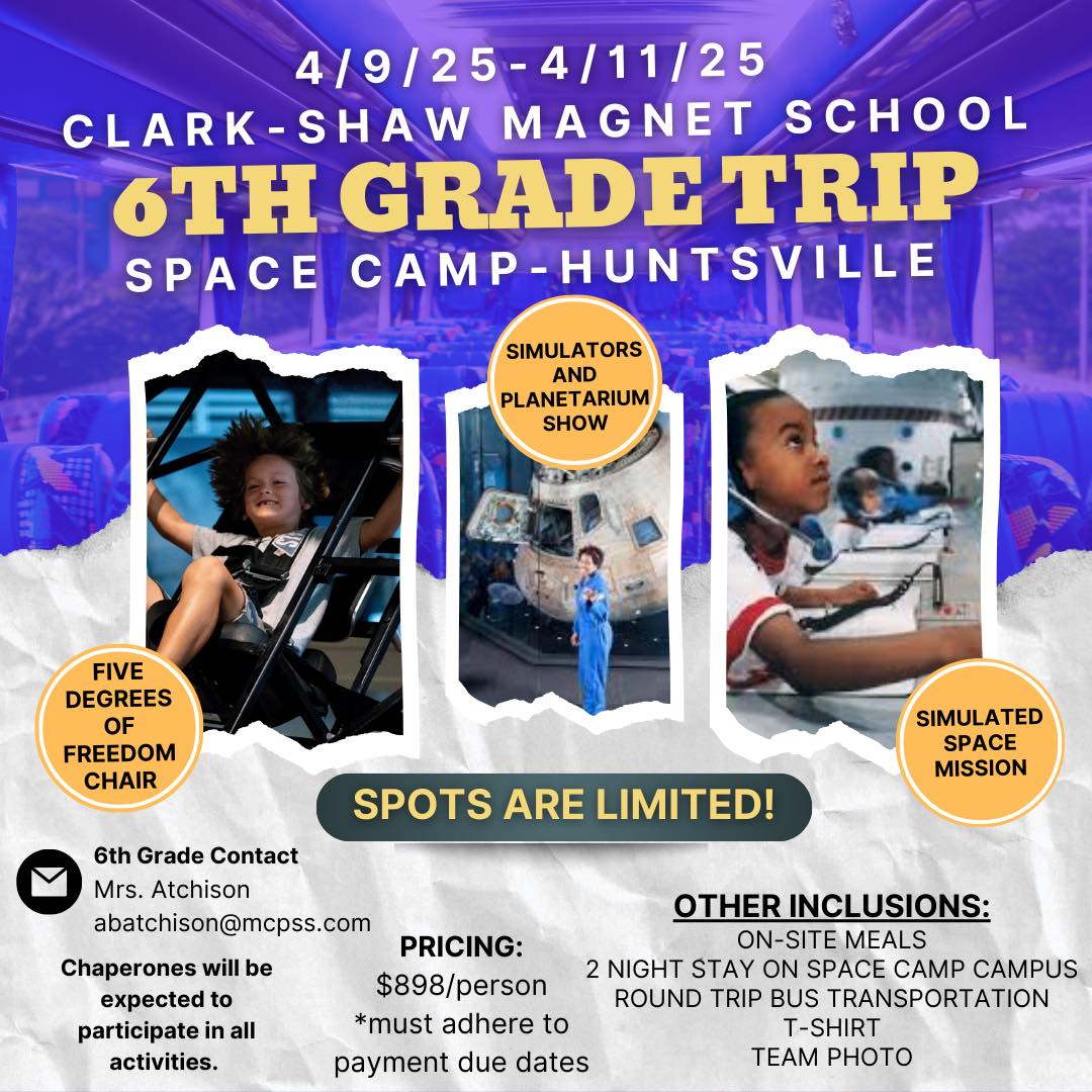 6th Grade overnight field trip 