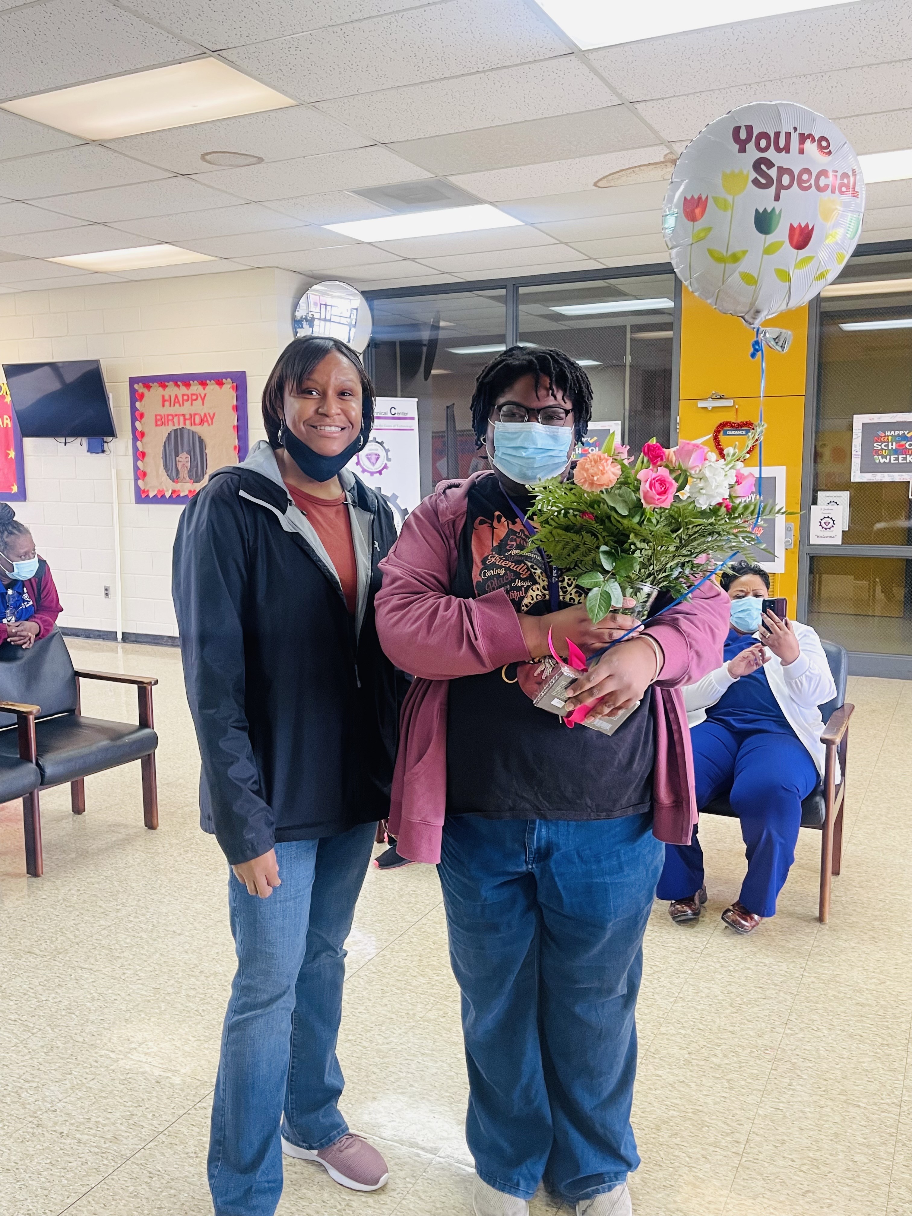 Tamara Jackson & Dr. Kandice Jernigan during Counselor's Week