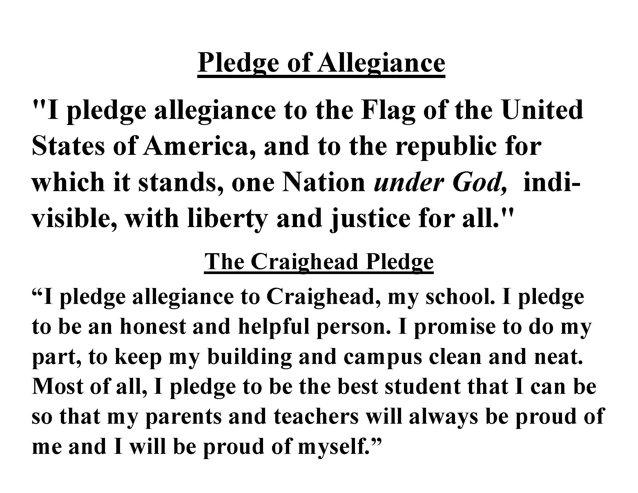 pledge