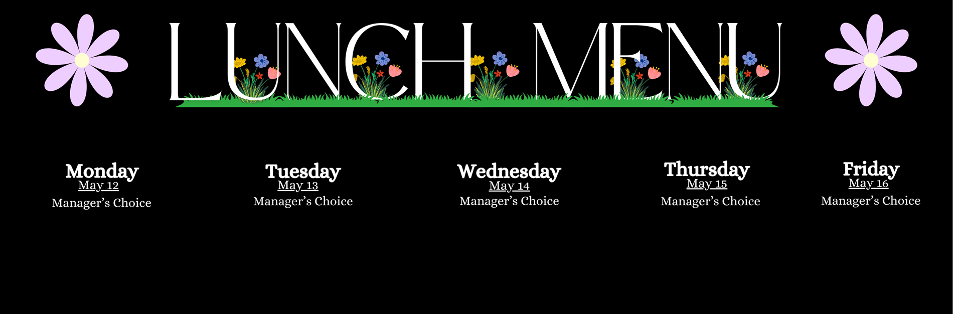 Lunch Menu