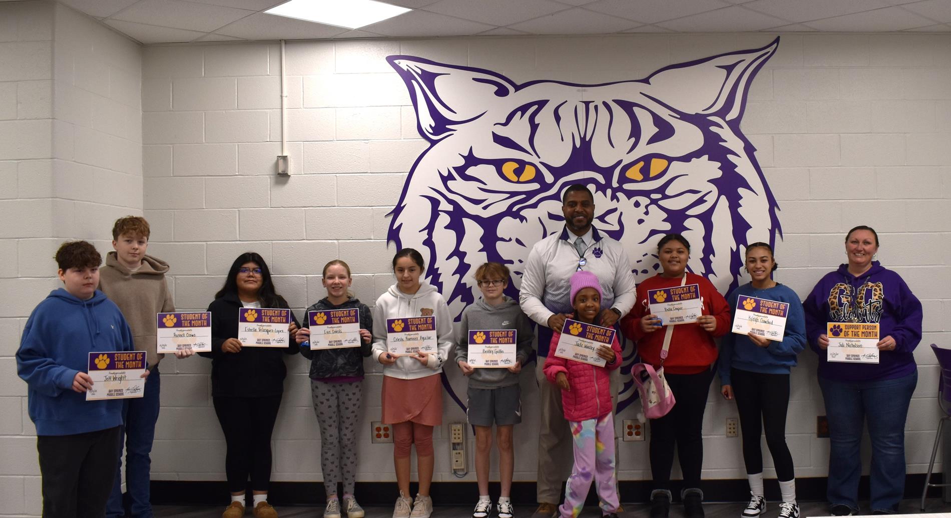 Students for the Month of December 2025