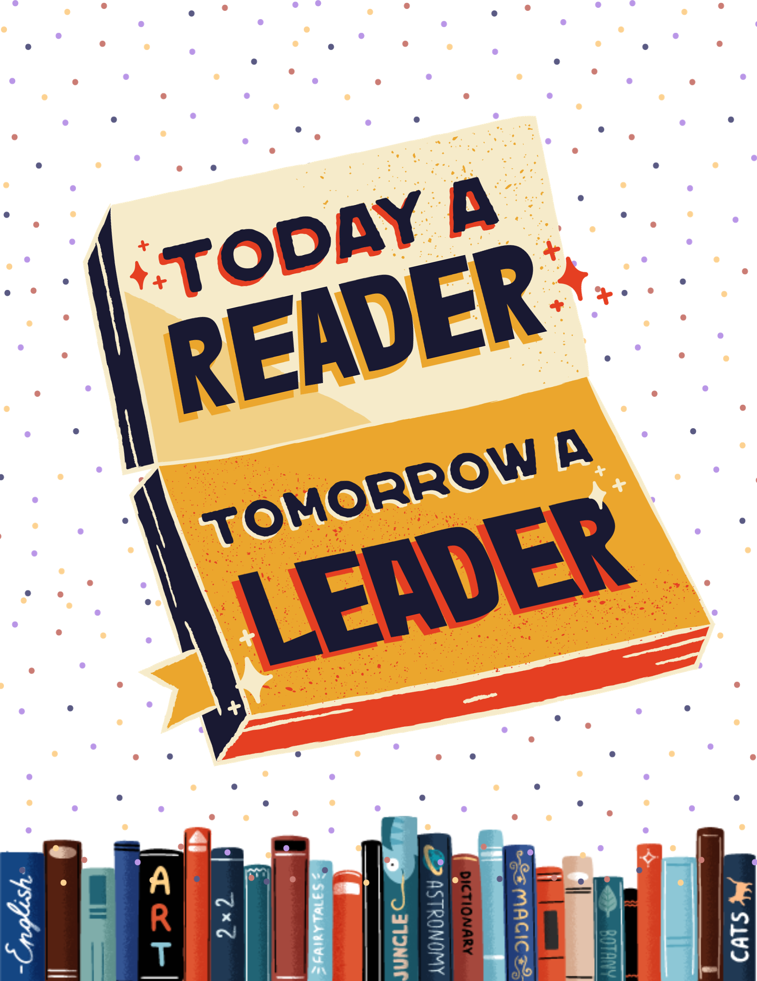today a reader tomorrow a leader clipart