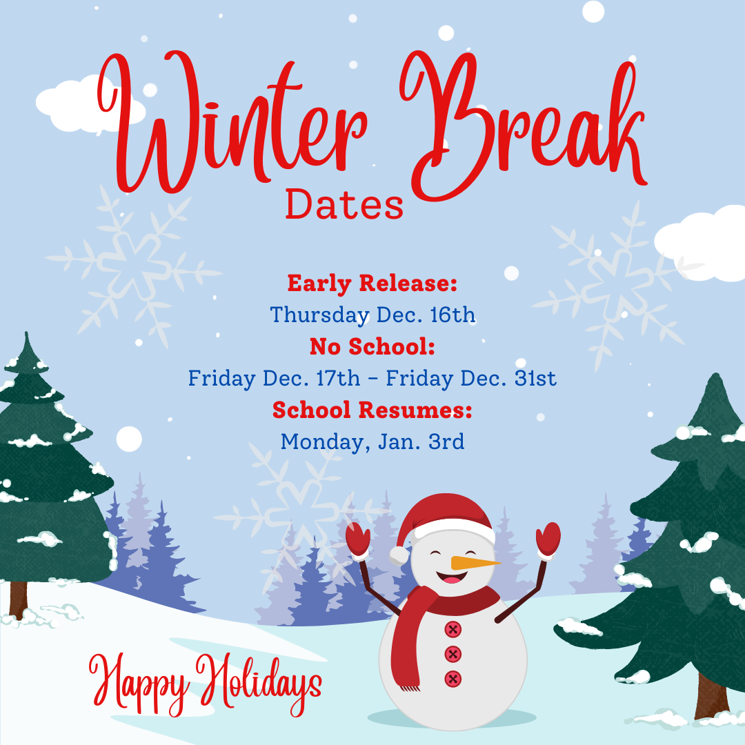 TUSD Winter Break Dates