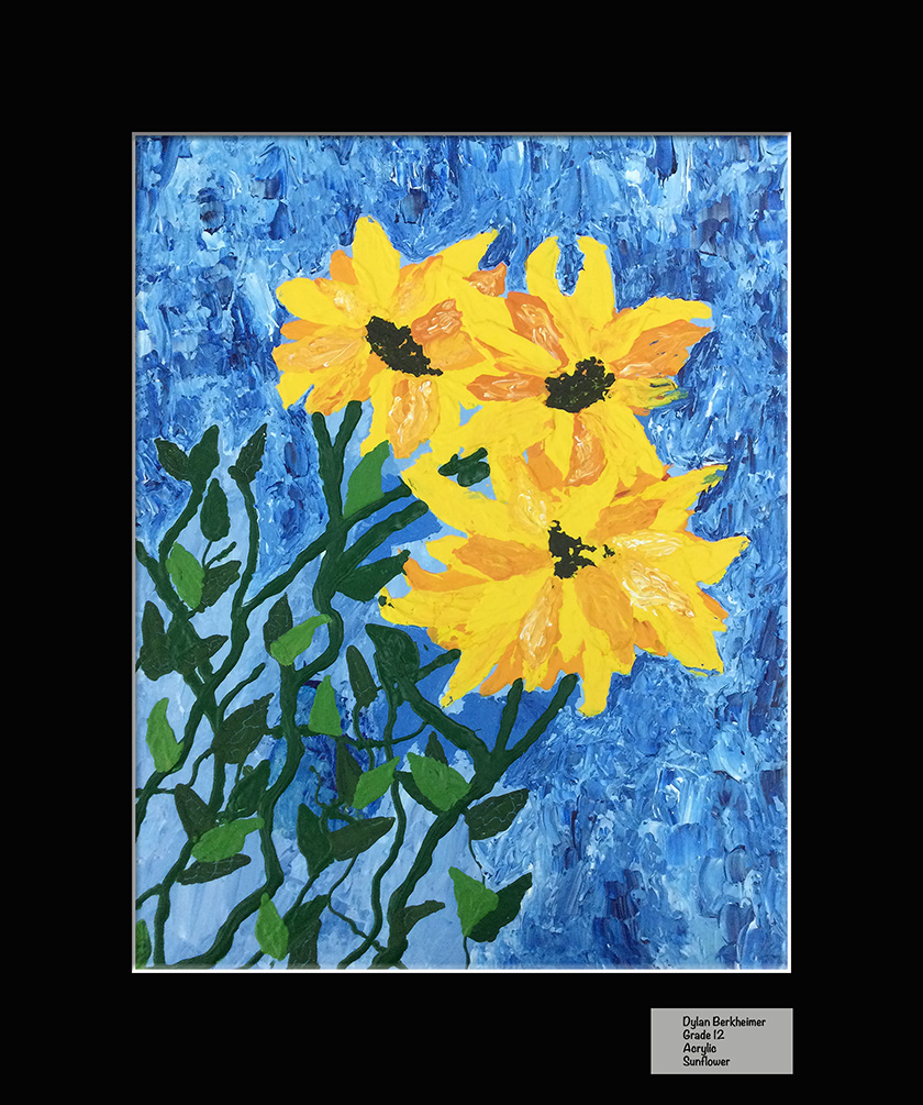 Dylan Berkheimer - Acrylic Painting - Sunflower