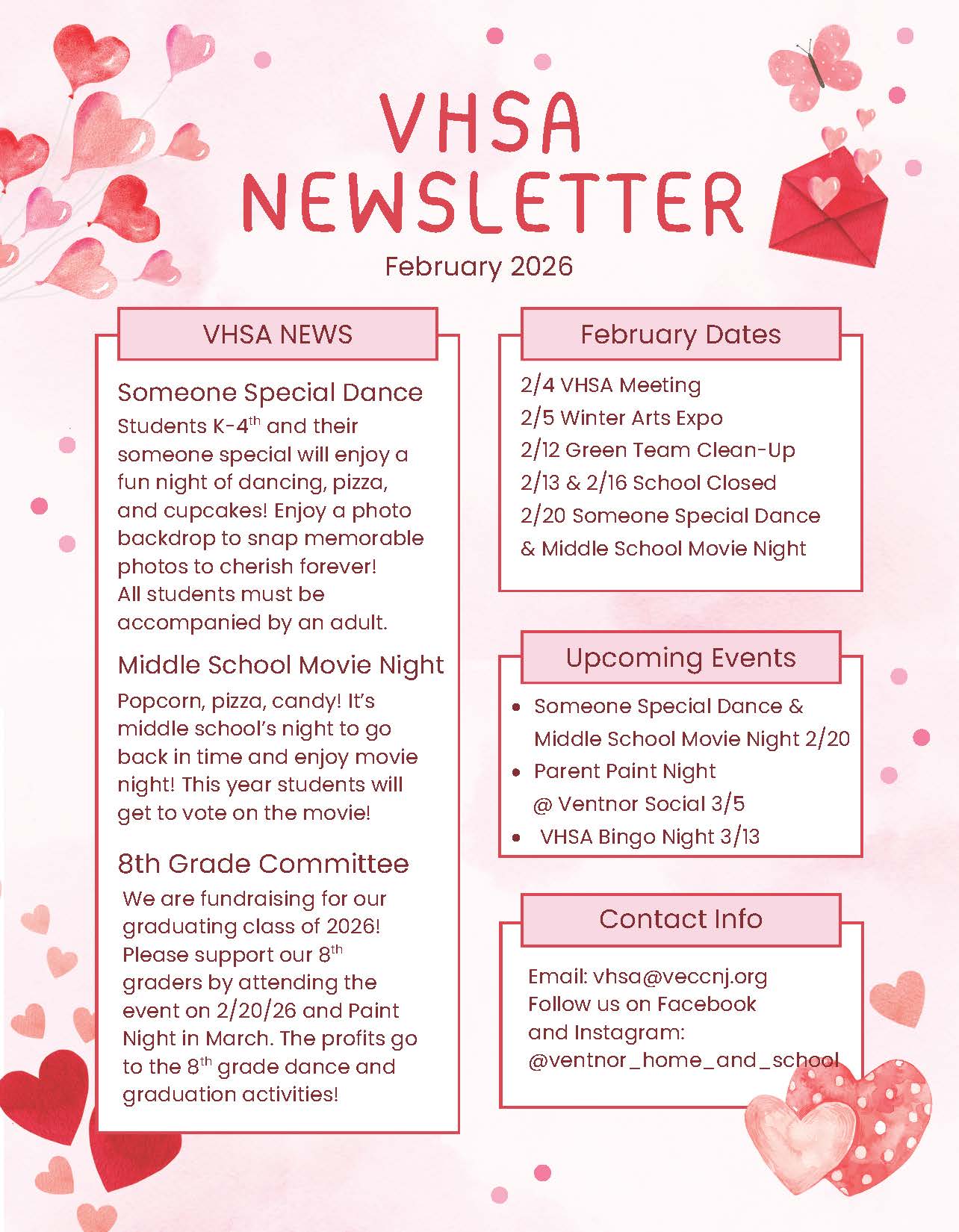 VHSA February Newsletter