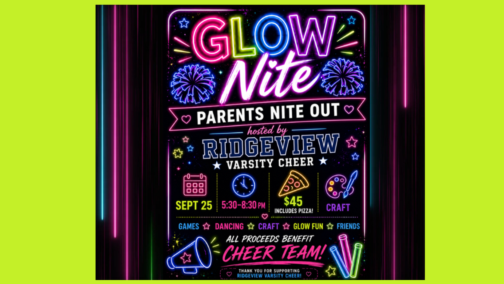 Glow Night Parents Night Out
