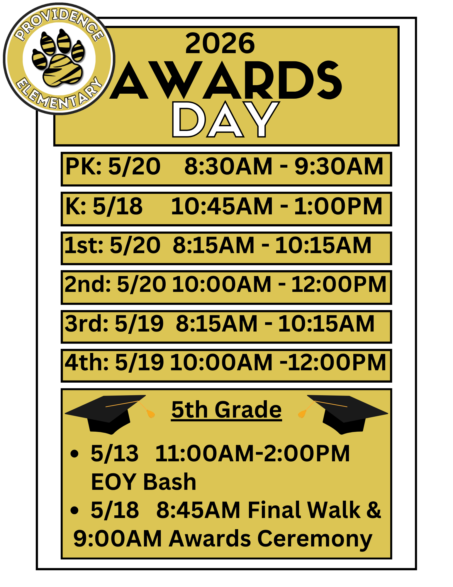 Awards Flyer