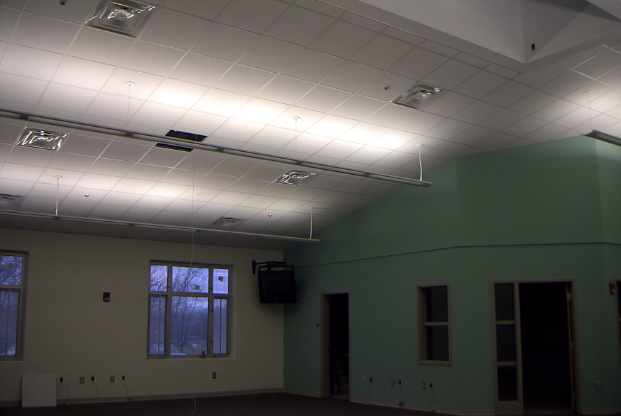 Indirect lighting in media center